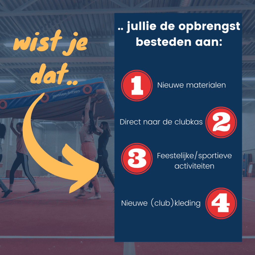 wist je dat opbrengst aan besteden Wat doet jullie vereniging met de opbrengst van de Grote Clubactie?