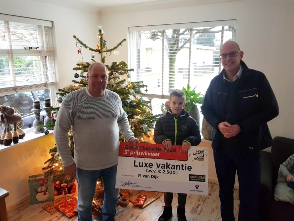 Winnaar reischeque Steun jouw vereniging