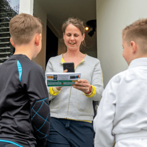 Scan de QR-code Steun jouw vereniging