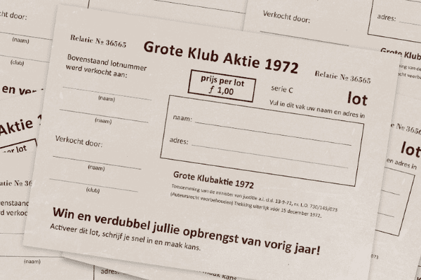50 jaar Steun jouw vereniging