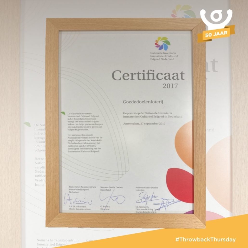 20 oktober - certificaat '17