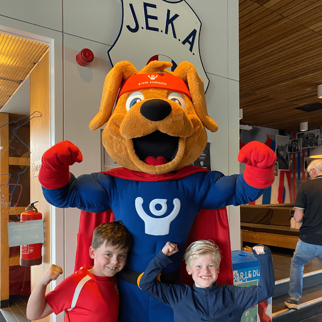 Cluppie bij Jeka juichen